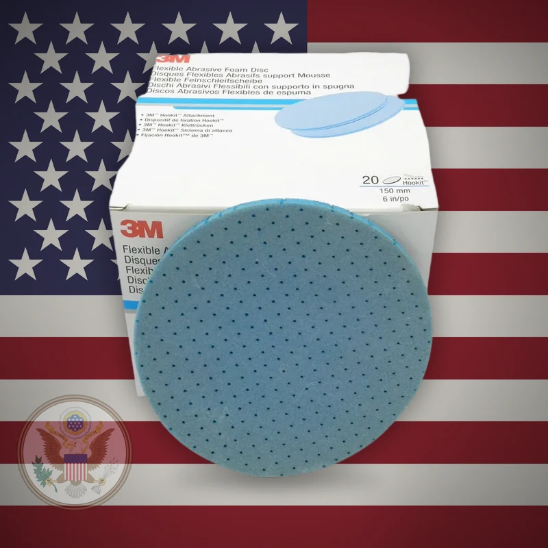 3M Hookit Flexible Foam Abrasive Disc — гнучкий диск на поролоні 150 мм — фото 2