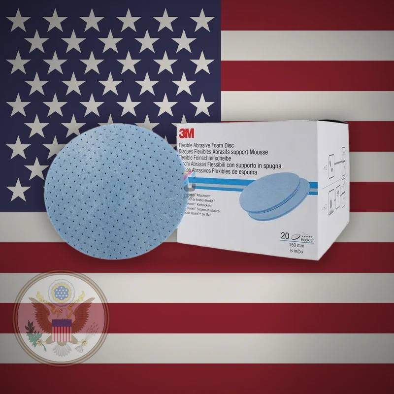 3M Hookit Flexible Foam Abrasive Disc — гнучкий диск на поролоні 150 мм — фото 3