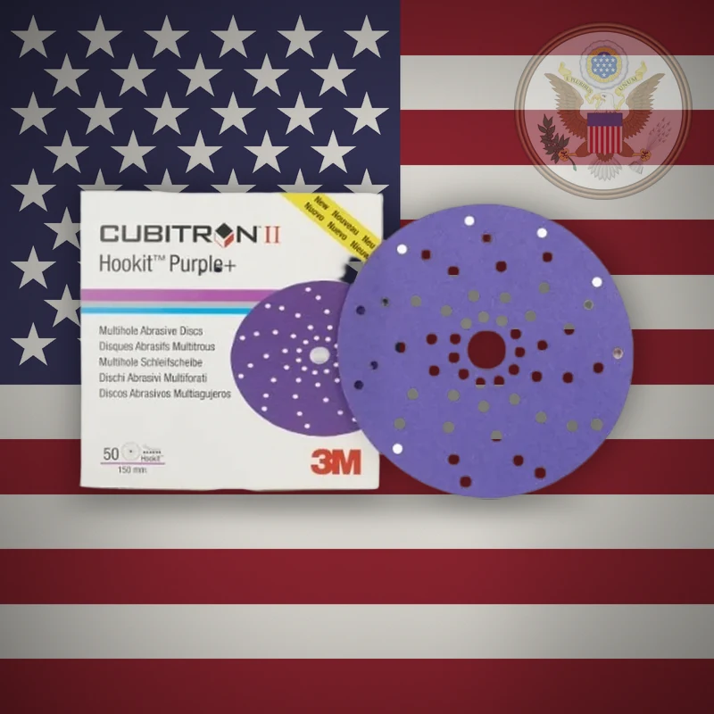 3M Cubitron II Hookit Purple+ 737U — диск 150 мм, мультиотвір