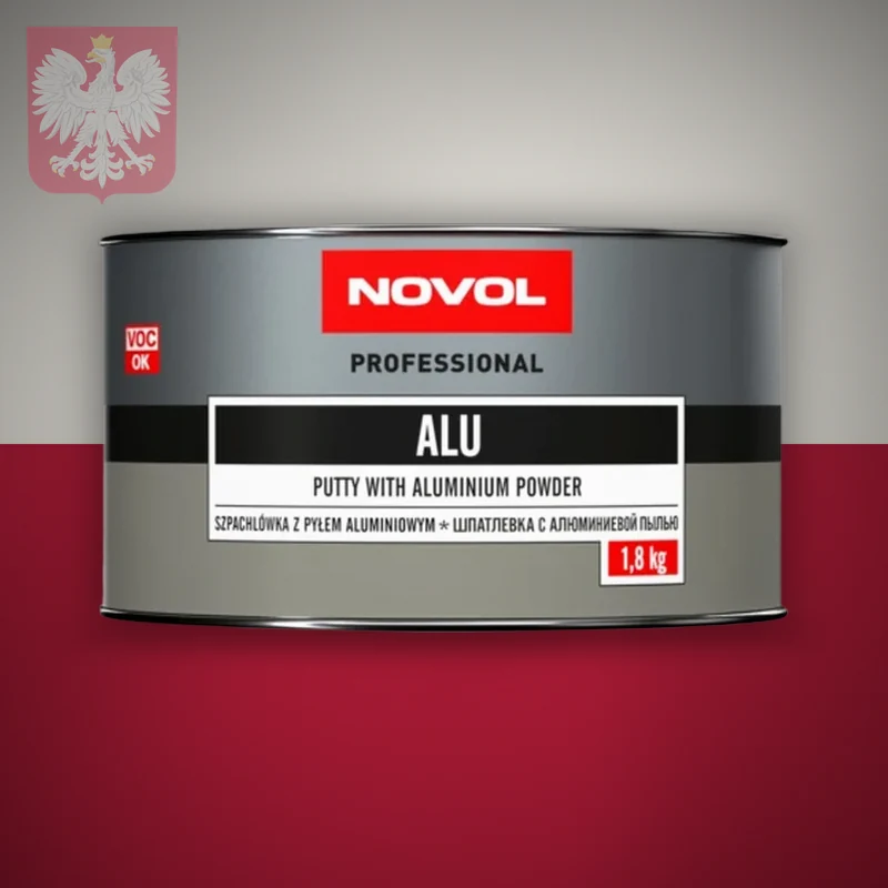 NOVOL Professional ALU — шпаклівка з алюмінієвим пилом 1,8 кг