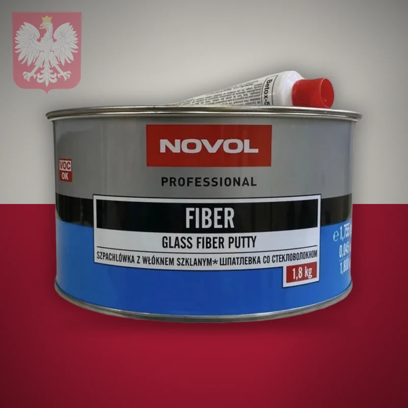 NOVOL Professional FIBER — шпаклівка зі скловолокном 1,8 кг — фото 2
