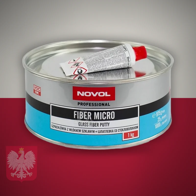 NOVOL Professional FIBER MICRO — шпаклівка зі скловолокном — фото 3